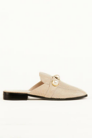 Vogue Slide - Bone Leather