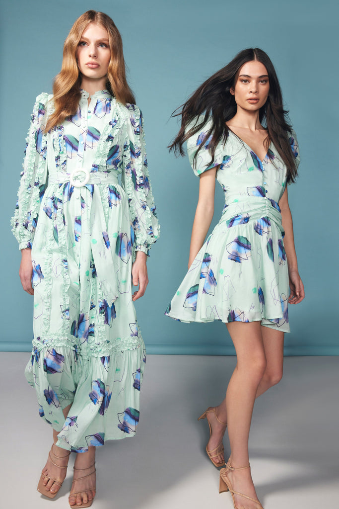 Elliatt times dress blue multi shop