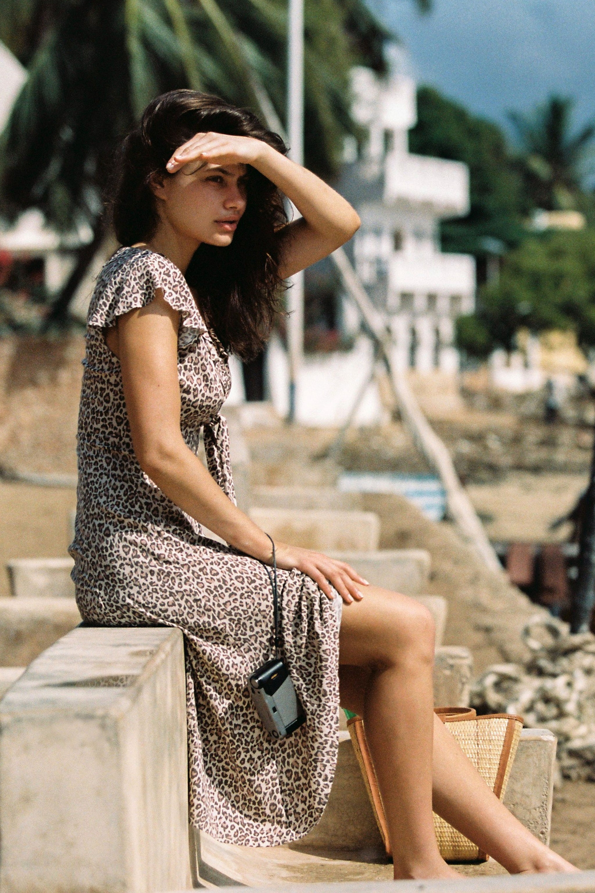 AUGUSTE THE LABEL Nomad Rumba Midi Dress Tan Smoke Mirrors Boutique