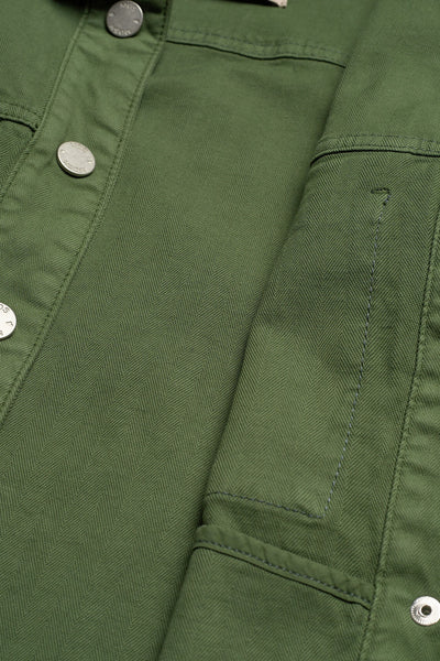 Blair Herringbone Jacket - Union Green