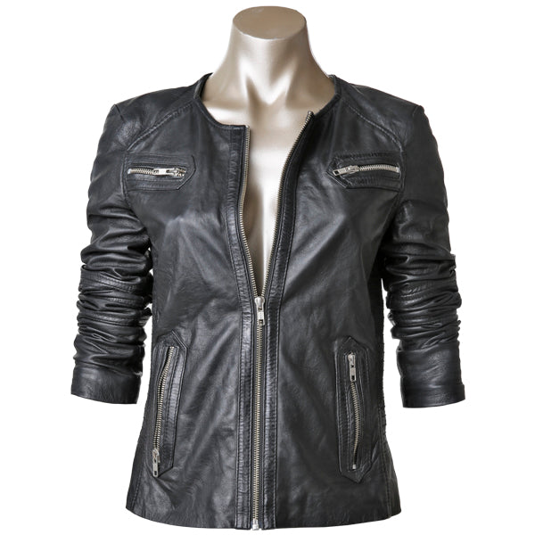 New York Leather Jacket - Black