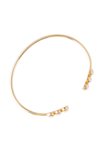 Crystal Pearl Cuff - 18k Gold