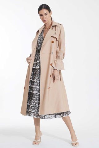 Sentosa Trench - Metallic Camel