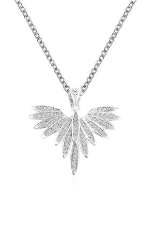 Freedom Wings Necklace - Silver