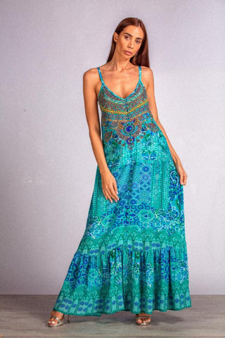 Buy Inoa Frill Strap Maxi Dress in Atlantis online now at Smoke and Mirrors Boutique. Inoa Stockists. Inoa online stockists. Buy Inoa with ZipPay. Buy Inoa with AfterPay. Shop Inoa Silk Kaftans. 