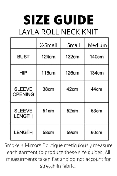 Layla Roll Neck Knit - Grey Melange