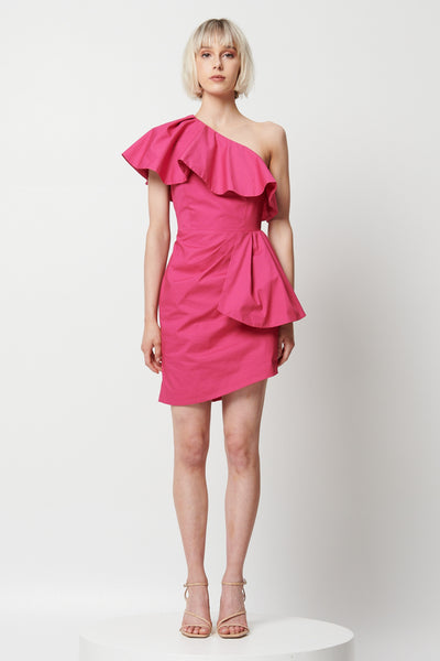 Lennon Mini Dress - Fuchsia Pink