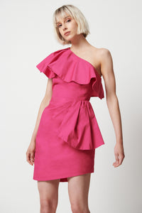 Lennon Mini Dress - Fuchsia Pink