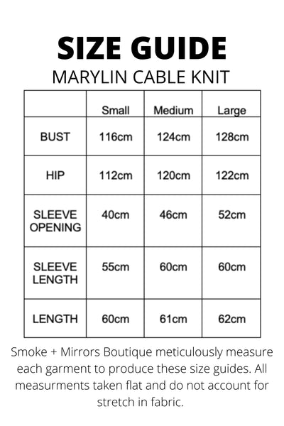 Marylin Cable Knit - Peach Beige
