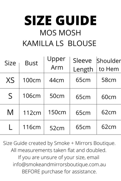 Kamilla L/S Blouse - Gold