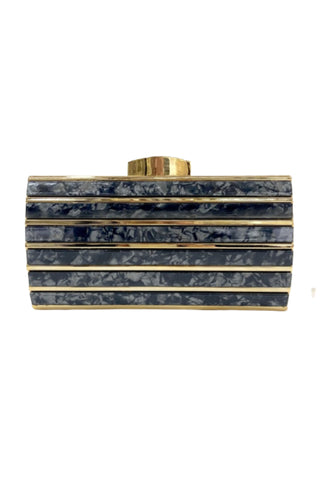Marylin Acrylic Clutch - Onyx