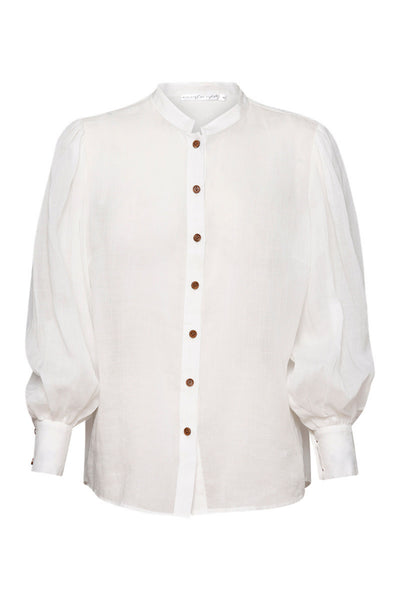 Staycation Blouse - Unbleached White