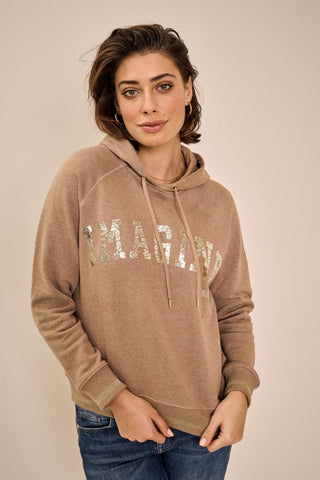 Kash Hoodie Sweatshirt - Beige Melange