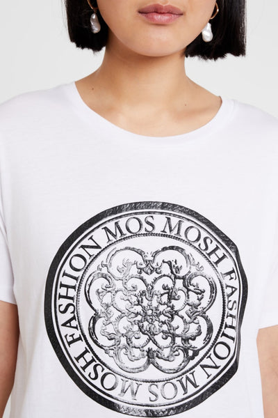 Buy Mosh Mosh Kerry Tee in White online now at Smoke and Mirrors Boutique. Shop Mos Mosh Australian Stockist. Buy Mos Mosh Australia with  ZipPay & AfterPay & Free Shipping.