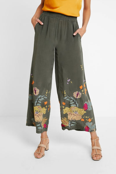 Buy Mos Mosh Niki Ava Pant in Grape Leaf Flower now at Smoke and Mirrors Boutique. Premium Mos Mosh Australian Stockist. Mos Mosh ZipPay and Mos Mosh AfterPay available. Buy Mos Mosh Australia with Free Shipping on all orders over $100.