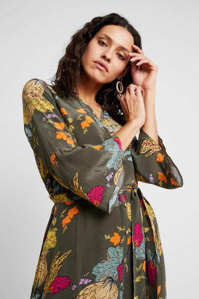 Buy Mos Mosh Tulum Ava Dress in Grape Leaf Flower now at Smoke and Mirrors Boutique. Premium Mos Mosh Australian Stockist. Mos Mosh ZipPay and Mos Mosh AfterPay available. Buy Mos Mosh Australia with Free Shipping on all orders over $100.
