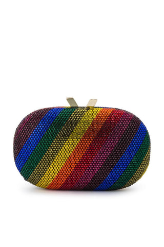 Pot of Gold Hot Fix Oval Clutch - Rainbow