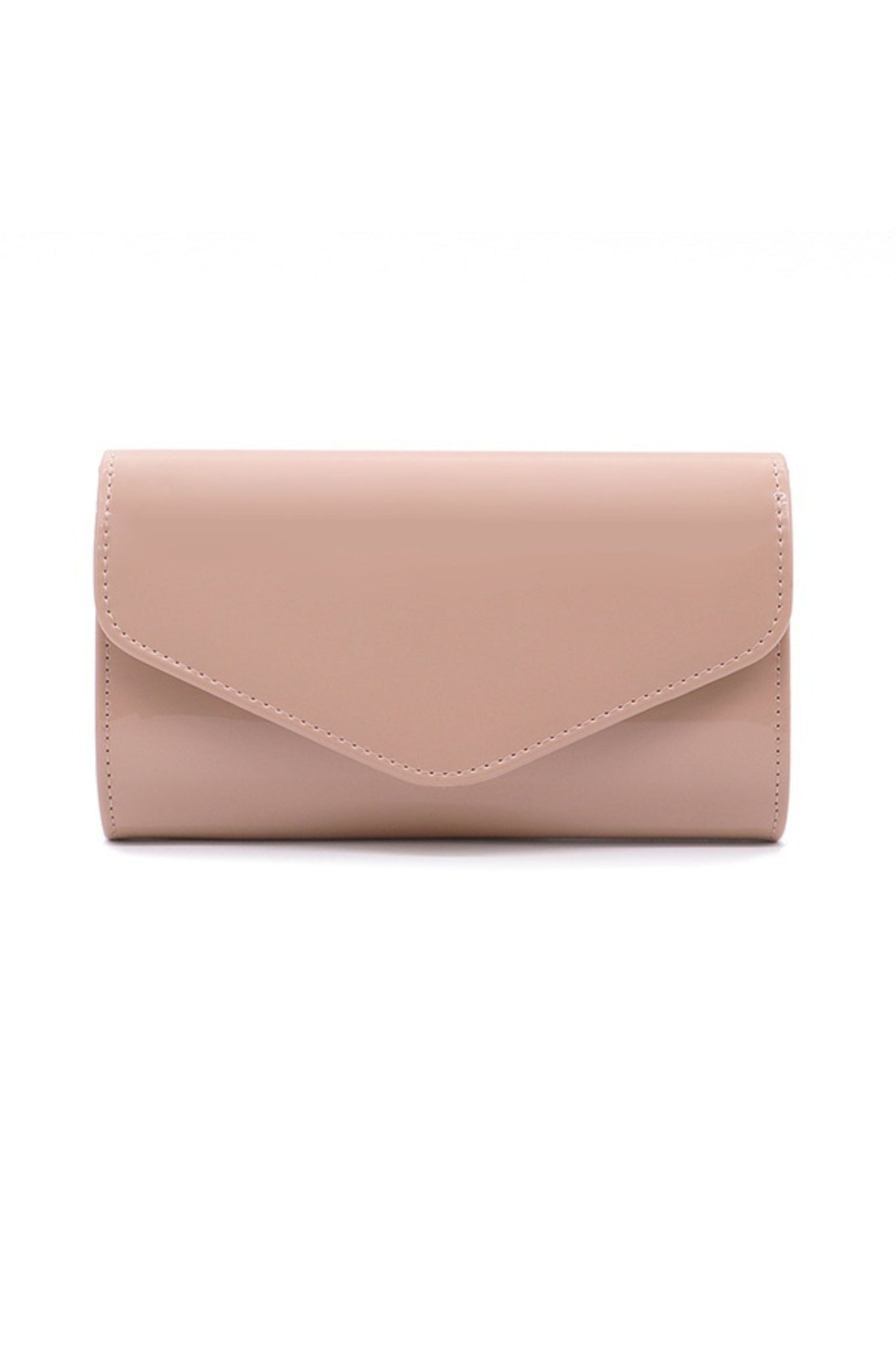 Patent Envelope Clutch - Blush