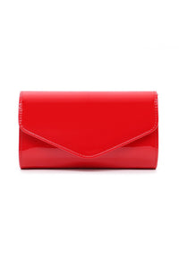 Patent Envelope Clutch - Red