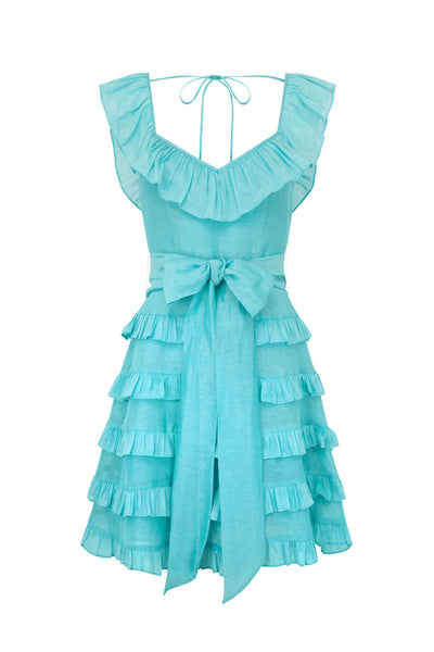 Petula Mini Dress - Blue Grotto SIZE XL/14 ONLY