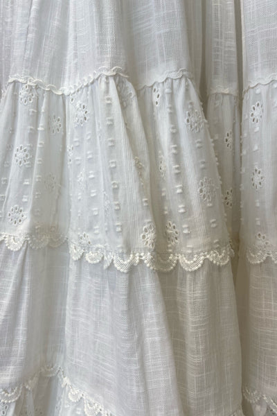 Ruby Halterneck Dress - Cotton Broderie Anglaise