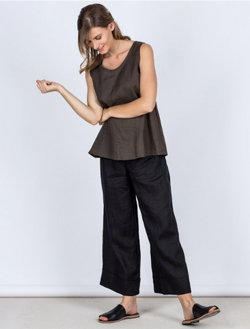 Sorrento Linen Top - Slate