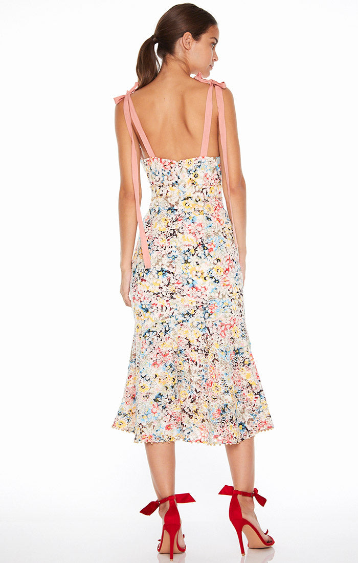 Bittersweet Flounce Midi Dress