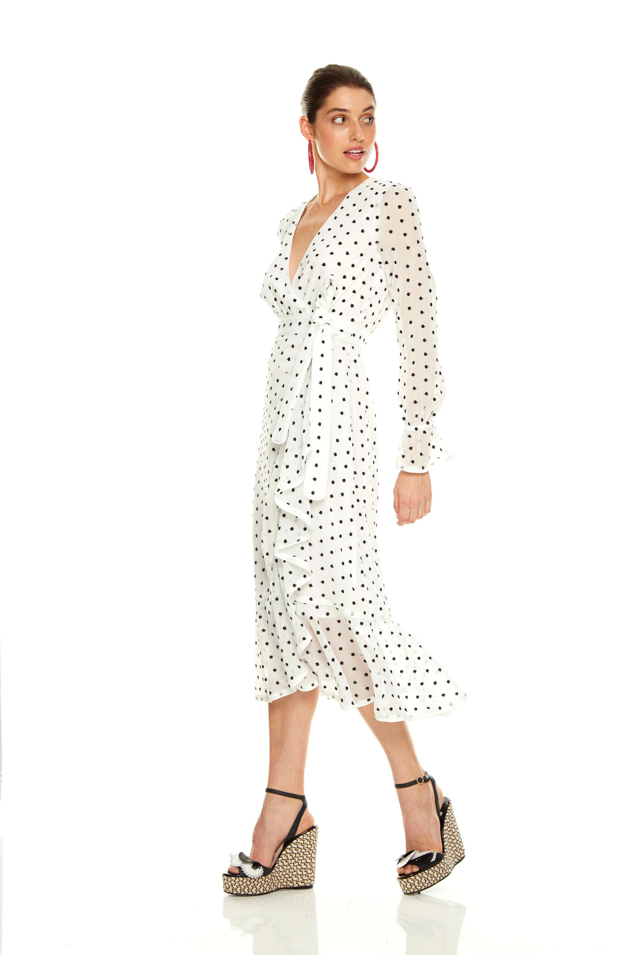 TALULAH LA MAISON Something About You Midi Dress Smoke Mirrors Boutique
